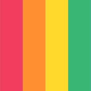 rainbow 3 inch vertical stripes - kids jumbo brights - perfect for wallpaper curtains bedding