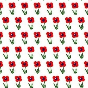 Red poppies - small print