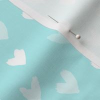 Valentine Watercolor Hearts - Baby Blue