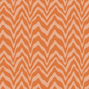 Wavy lines Orange Peach (small)