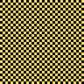 butter yellow f9dd60 and black checkerboard 25 squares - checkers chess games