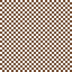 chocolate brown 744527 and white checkerboard 25 squares - checkers chess games