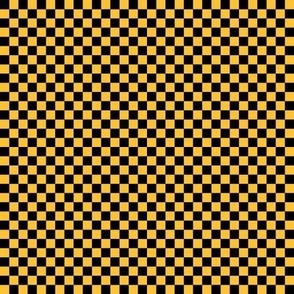 golden yellow ffc235 and black checkerboard 25 squares - checkers chess games