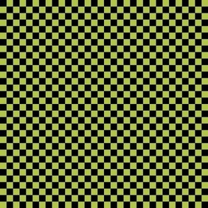 lime green b2c548 and black checkerboard 25 squares - checkers chess games
