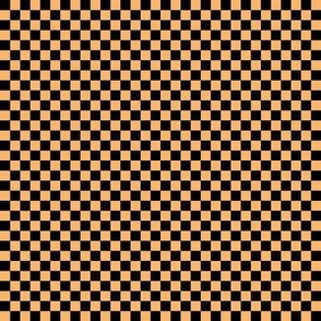 mango orange f9b66b and black checkerboard 25 squares - checkers chess games
