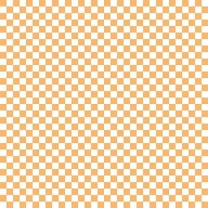 mango orange f9b66b and white checkerboard 25 squares - checkers chess games