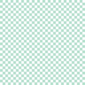 mint green b4e4cf and white checkerboard 25 squares - checkers chess games