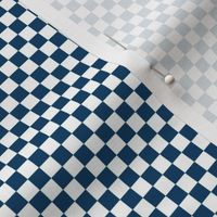 navy blue 023f67 and white checkerboard 25 squares - checkers chess games