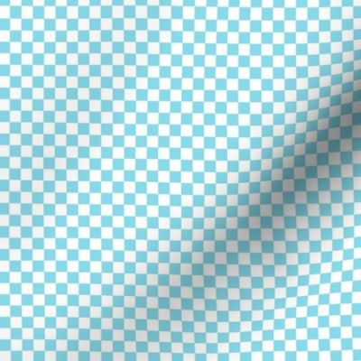 sky blue 87dae9 and white checkerboard 25 squares - checkers chess games