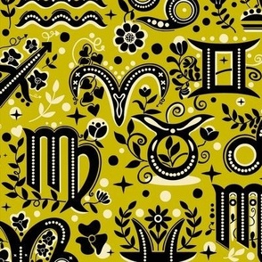 Horoscope Fabric, Wallpaper and Home Decor | Spoonflower