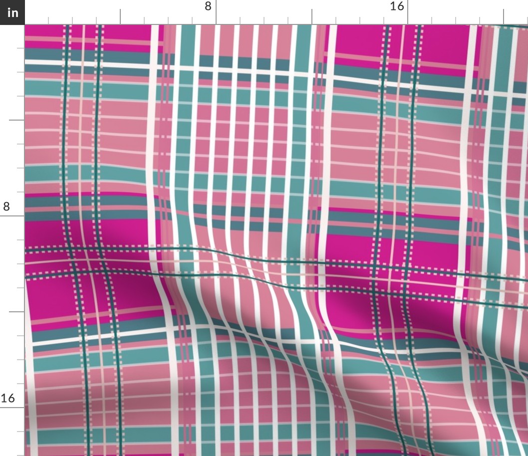 TARTAN HOT PINK