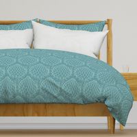globe artichoke extra large scale mid teal by Pippa Shaw