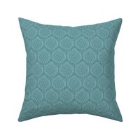 globe artichoke small scale mid teal by Pippa Shaw
