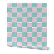 Spooketti  checkerboard pink and green