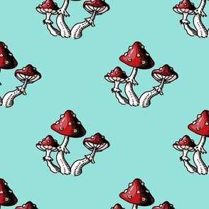 fly agaric pattern