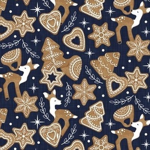 Gingerbread - Navy - s