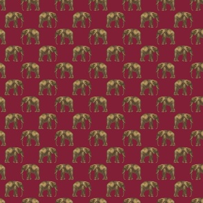 burgundy elephant 