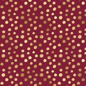 burgundy and gold