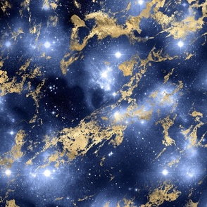 marble galaxy blue and gold