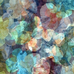 Abstract grunge floral
