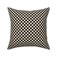 ivory fae9cd and black checkerboard 05 inch squares - checkers chess games