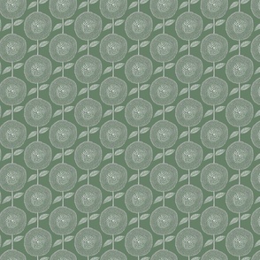 small Felice Florals sage green and white
