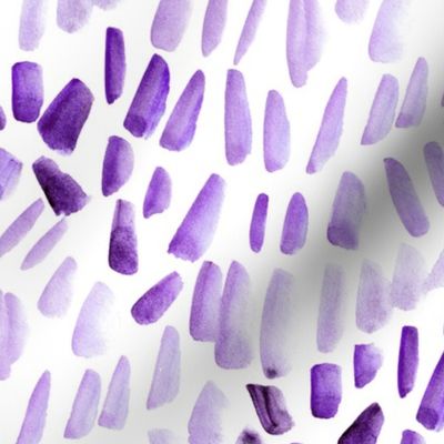 Amethyst minimalism vibes - watercolor purple brush strokes - simple violet shapes - painted minimal b002-7
