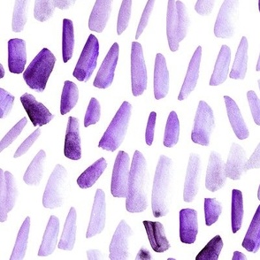 Amethyst minimalism vibes - watercolor purple brush strokes - simple violet shapes - painted minimal b002-7