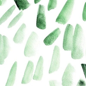 Kelly green minimalism vibes - watercolor brush strokes - simple shapes - painted minimal b002-10