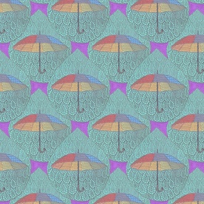 Umbrella faux sais - medium