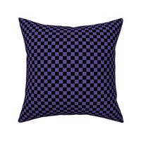 purple 5f4e97 and black checkerboard 05 inch squares - checkers chess games