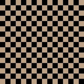 tan bca184 and black checkerboard 05 inch squares - checkers chess games