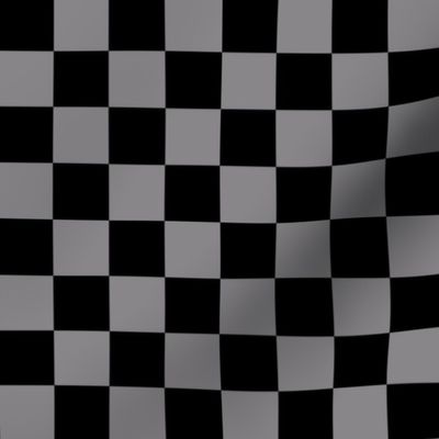 granite grey 888688 and black checkerboard 1 inch squares - checkers chess games