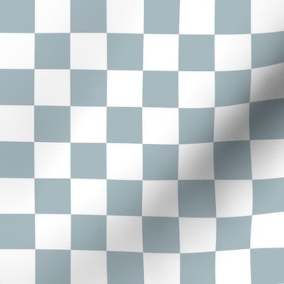 slate blue a7bac0 and white checkerboard 1 inch squares - checkers chess games