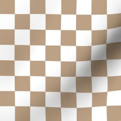 tan bca184 and white checkerboard 1 inch squares - checkers chess games