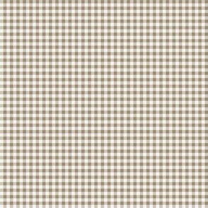 05- Mushroom- Gingham- ssMicro 1 8 Inch- Buffalo Plaid- Check- Checked Wallpaper- Petal Solids Coordinate- Brown- Beige- Ecru- Khaki- Neutral - Natural Earth Tones- Fall- A