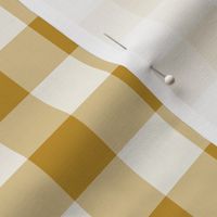 09 Mustard- Gingham- Medium- 1 Inch- Buffalo Plaid- Vichy Check- Checked Wallpaper- Petal Solids Coordinate- Gold- Ochre- Honey- Saffron- Neutral- Natural Earth Tones- Fall- Autum