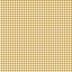 09 Mustard- Gingham- Micro 1/8 Inch- Plaid- Check- Checked- Petal Solids- Cottagecore- Gold- Ochre- Honey- Neutral- Natural Earth Tones- Fall- Autumn