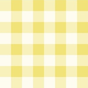 11 Buttercup- Gingham- Medium- 1 Inch- Buffalo Plaid- Vichy Check- Checked Wallpaper- Petal Solids Coordinate- Gold- Light Yellow- Pastel- Fall- Autumn- Spring- Summer