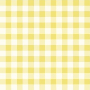11 Buttercup- Gingham- Small- Half Inch- Buffalo Plaid- Vichy Check- Checked- Petal Solids- Gold- Light Yellow- Pastel- Fall- Autumn- Spring- Summer