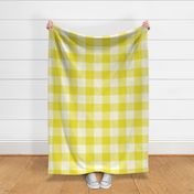 12- Lemon Lime- Gingham- Extra Large- 4 Inches- Buffalo Plaid- Vichy Check- Checked- Linen Texture- Petal Solids Coordinate- Wallpaper- Gold- Bright Yellow- Fall- Autumn- Spring- Summer