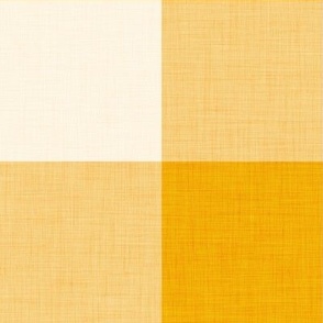13 Marigold- Gingham- Extra Large- 4 inches- Buffalo Plaid- Vichy Check- Checked Wallpaper- Petal Solids Coordinate- Gold- Ochre- Honey- Orange- Mustard- Bright Earth Tones- Fall- Autumn- Summer