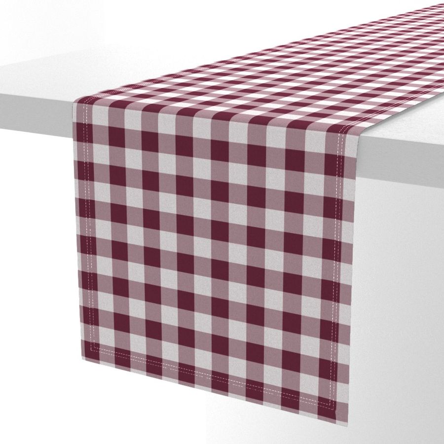 16 Wine- Gingham- Medium- 1 Inch- Buffalo Plaid- Vichy Check- Checked Wallpaper- Petal Solids Coordinate- Burgundy- Dark Red- Warm Earth Tones- Fall- Autumn