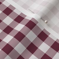 16 Wine- Gingham- Small- Half Inch- Plaid- Check- Checked- Petal Solids- Cottagecore- Burgundy- Dark Red- Warm Earth Tones- Fall- Autumn