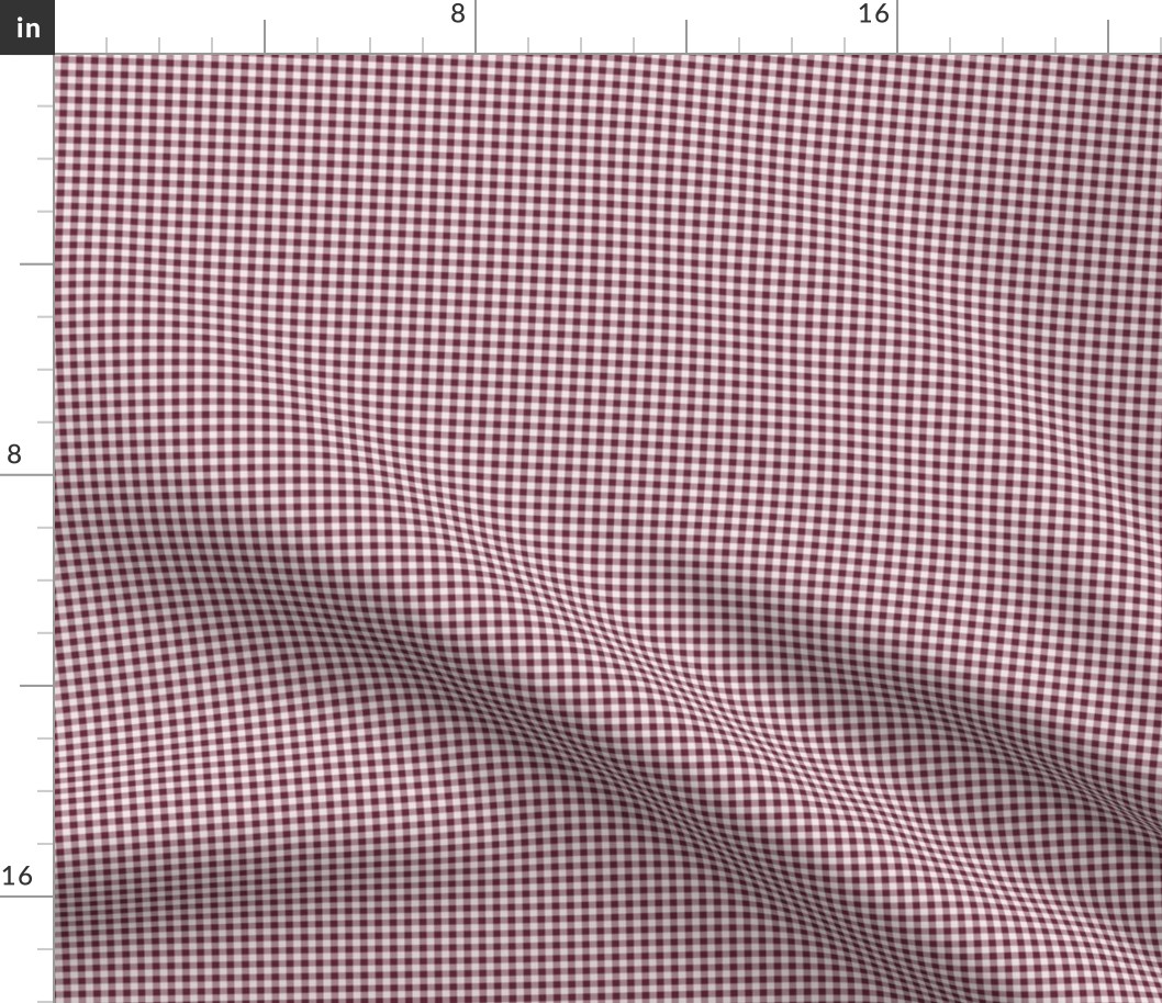 16 Wine- Gingham- ssMicro 1 8 Inch- Plaid- Check- Checked- Petal Solids- Cottagecore- Burgundy- Dark Red- Warm Earth Tones- Fall- Autumn