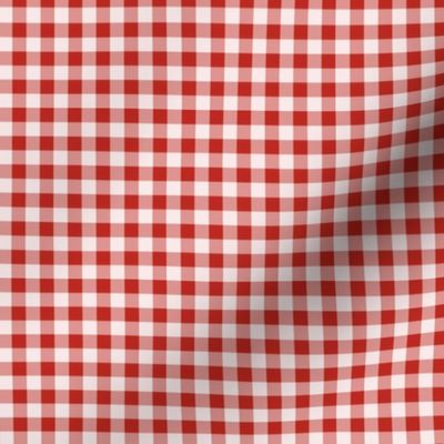 17 Poppy Red- Gingham- Mini- Quarter Inch- Plaid- Check- Checked- Petal Solids- Cottagecore- Christmas- Holidays- Valentines Day- Fire Engine Red- Ruby Red