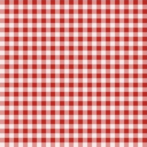 17 Poppy Red- Gingham- Mini- Quarter Inch- Plaid- Check- Checked- Petal Solids- Cottagecore- Christmas- Holidays- Valentines Day- Fire Engine Red- Ruby Red