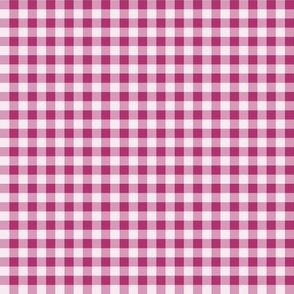 18 Bubble Gum- Gingham- sMini- Quarter Inch- Plaid- Check- Checked- Petal Solids- Cottagecore- Magenta- Bright Pink- Valentines Day