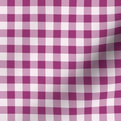 19 Berry- Gingham- Small- Half Inch- Plaid- Check- Checked- Petal Solids- Cottagecore- Magenta- Bright Pink- Valentines Day