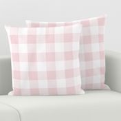 21 Cotton Candy- Gingham- Large- 2 Inches- Buffalo Plaid- Vichy Check- Checked- Linen Texture- Petal Solids Coordinate- Wallpaper- Pastel Pink- Valentines Day